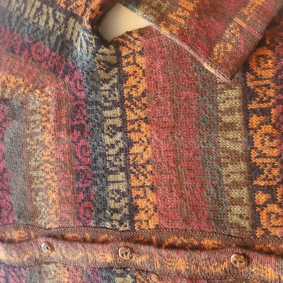 The Alpaca Connection Cardigan  Sweater Button Up Crewneck Sz M. Women's - Picture 12 of 12